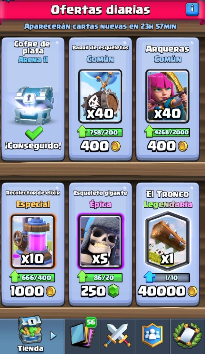 MrPabloCR's tweet photo. @ClashRoyale Dia 120 despues de la actualización.
@ClashRoyale sigue creiendo que me gastare gemas para comprar las mierdas que salen en la tienda😂. https://t.co/PNtKRirXP2