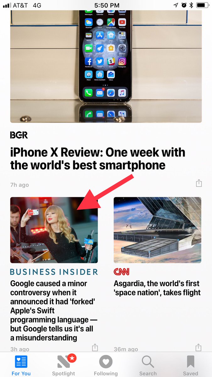 arcrandom's tweet image. #TaylorSwift does not have anything to do with #AppleSwift. Also, the news link to the article. @AppleNews adjust the algorithm.
