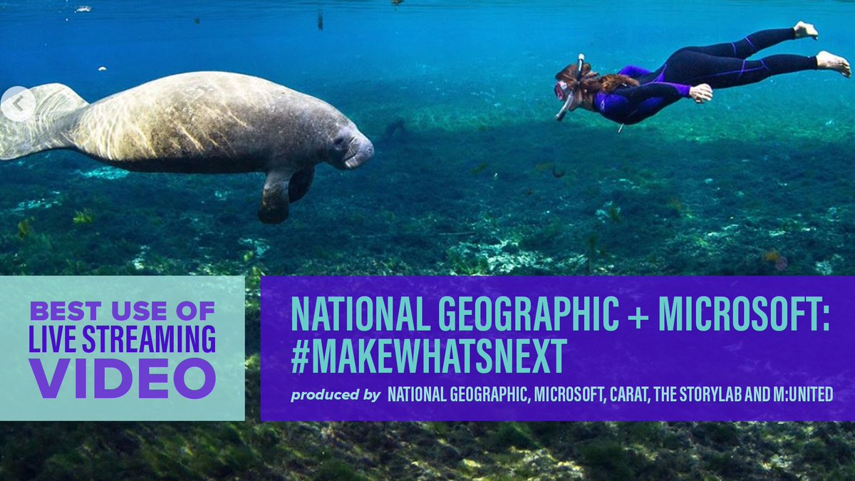 shortyawards's tweet photo. .@NatGeoChannel &amp; @microsoft win #ShortyGood Best use of Live Streaming Video for their #MakeWhatsNext campaign https://t.co/eTY7P7DnIN https://t.co/6qJMRgeRXB