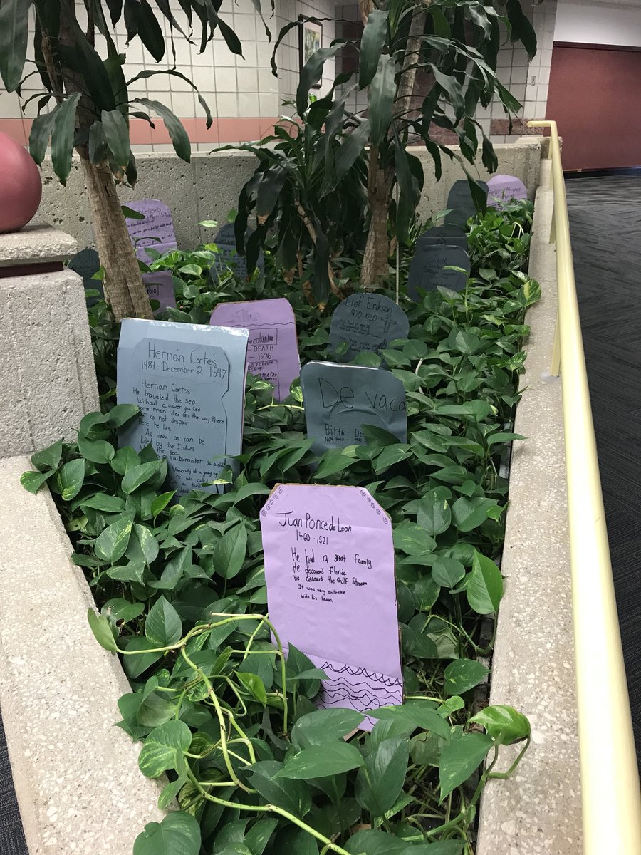 MrsHarris4K4C's tweet photo. Explorers graveyard! #socialstudies @RStar512 @theSMSD @Mrs_DevinEllis @QuickSMSD @MrWilliams1245 https://t.co/uZhah5b6jC