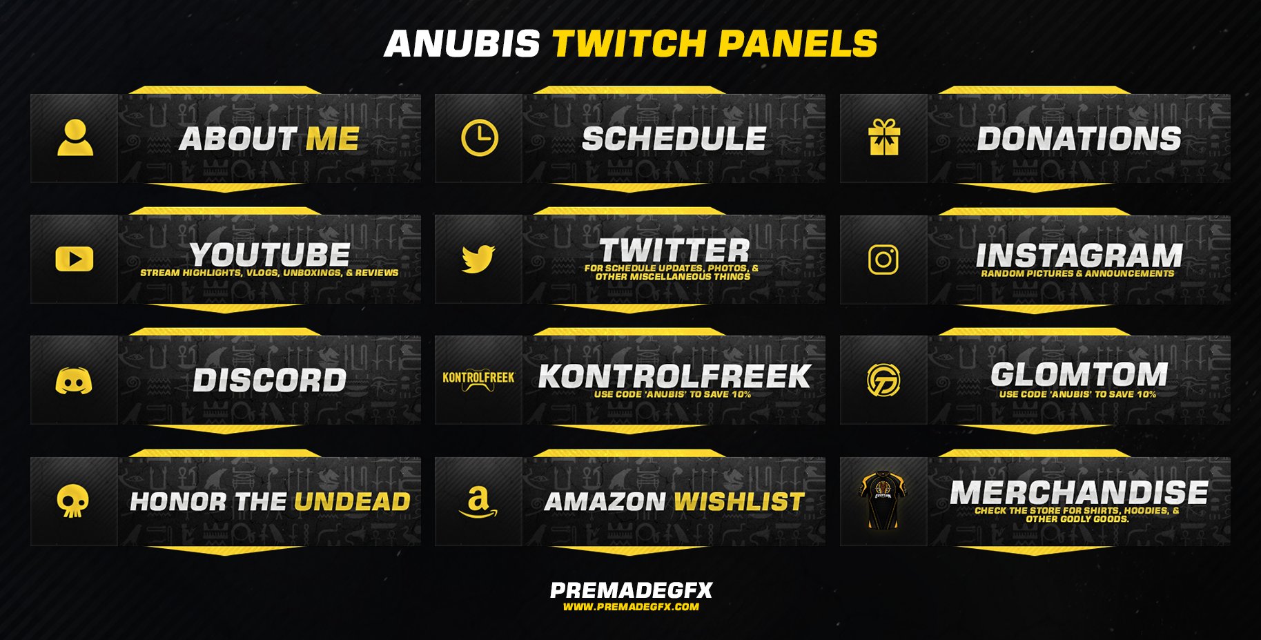 Amazon wishlist twitch panel