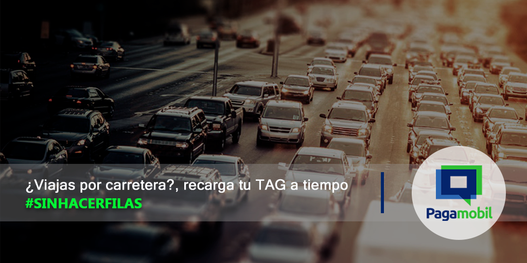 PagaMobil's tweet photo. ¡Recarga tu TAG con Pagamobil, y evita largas filas! #recargaTAG https://t.co/jphtdUdueU