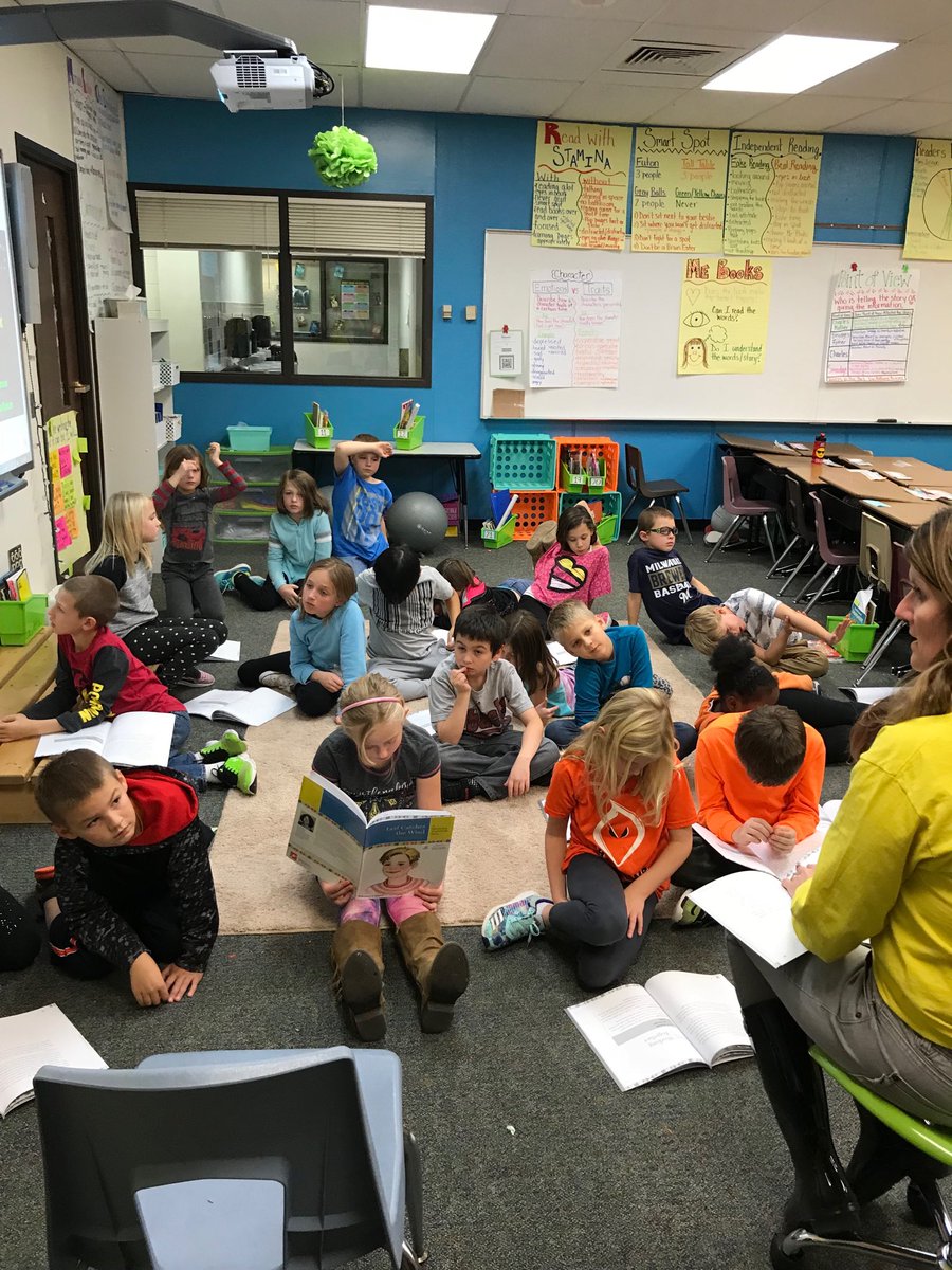 MrsMeyersWDP's tweet photo. Shared reading of “Leif Catches the Wind.” Students are excited to use the Engineering Process just like Leif did! #RockonWestwood #wdppride https://t.co/dWa4y1aWAA