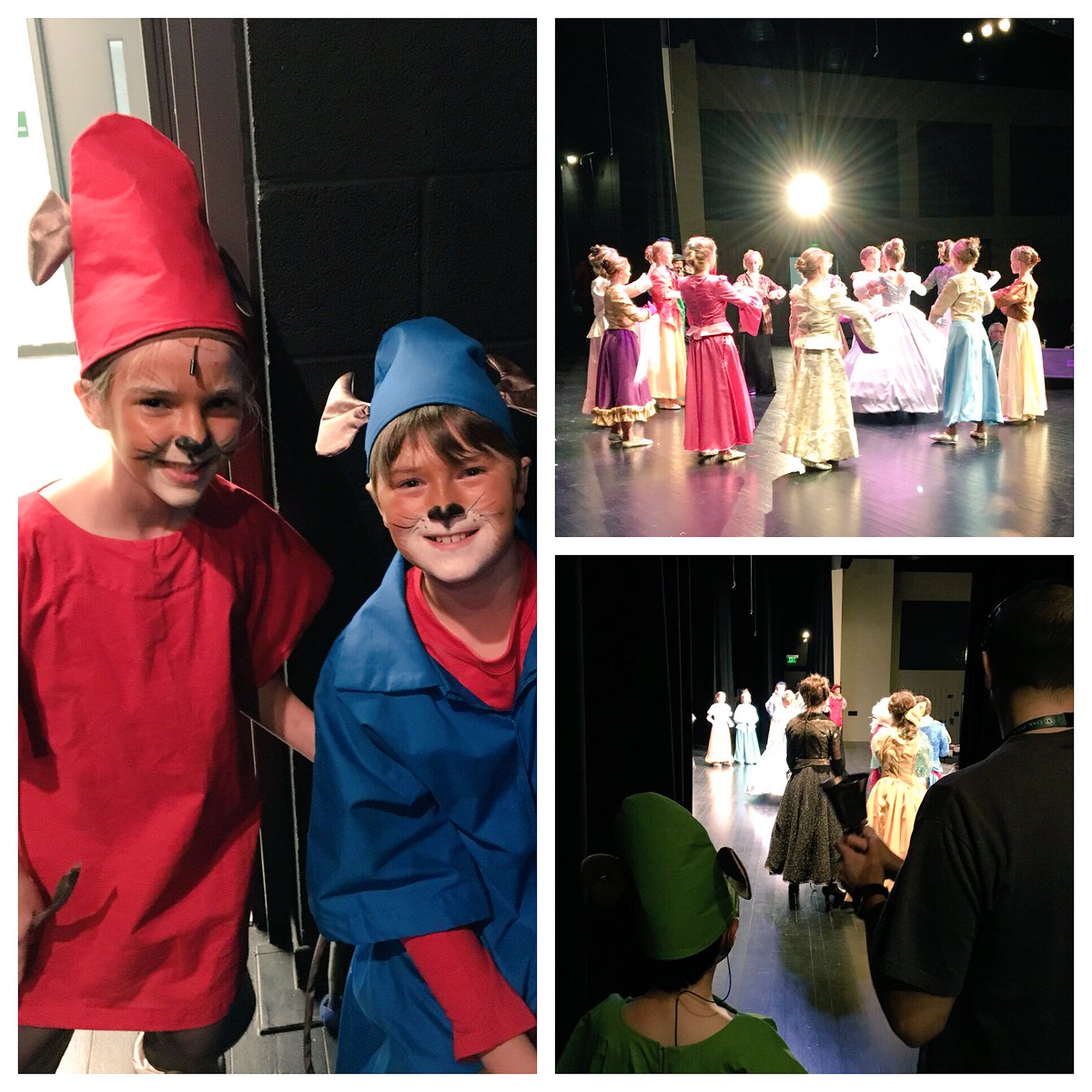 ohs_6thgrade's tweet photo. Dress rehearsal for the Cinderella show this weekend. The sixth graders are leaders in the cast. All their hard work in action! @OakHillSchoolTN #bippity #boppity #boo https://t.co/I9fIaW1UOk