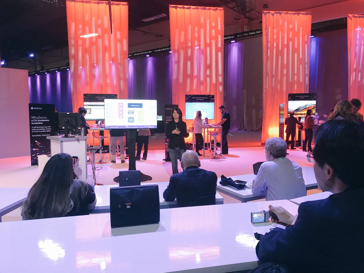 Curry06's tweet photo. .@GoyalMenka on the Things Intelligence Processing System. Check out @KnowThingsIO demo in the Accelerator Zone! #IoT #Dev #Virtualization https://t.co/hxEck5mMnL