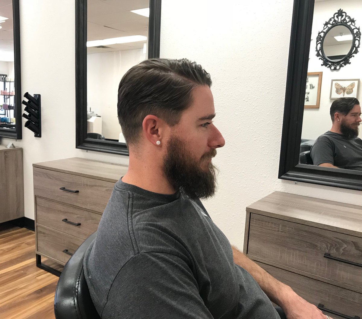 A modern relaxed pompadour!