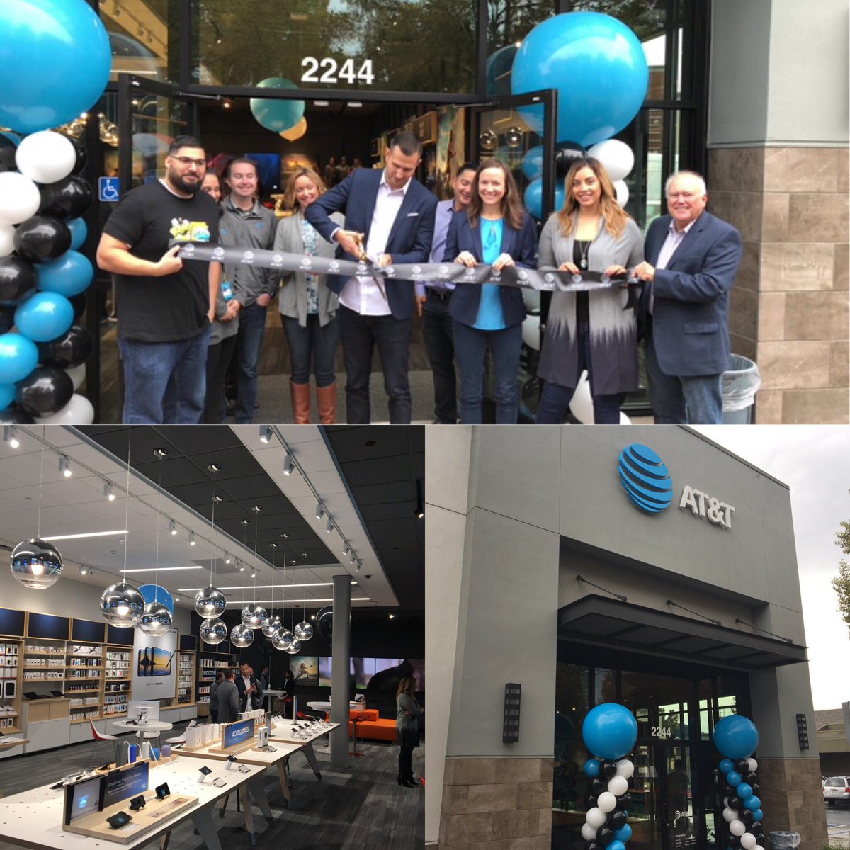 iamjeffrodgers's tweet photo. Grand Opening at the new Sacramento University Village store. #SacramentoProud #lifeatATT @jenilbell @StefBalla @justengerig https://t.co/BuqVCZG6lK