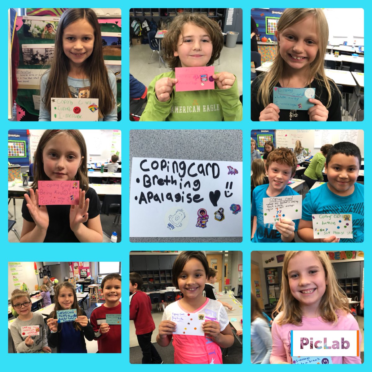 StaciaHang's tweet photo. We can step in and solve problems for our kids or we can guide them in choosing appropriate coping skills for themselves. #Schwenksvillechat @SchwenksvilleES #counselorchat #copingcards https://t.co/N9jTIjUSXm
