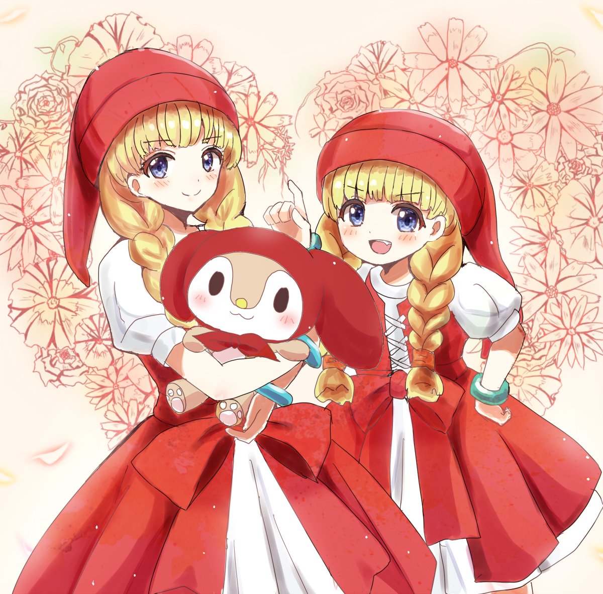 ドラクエ「ベロニカ&めろぉ! #ドラクエ11 」|混ぜじす🌷のイラスト