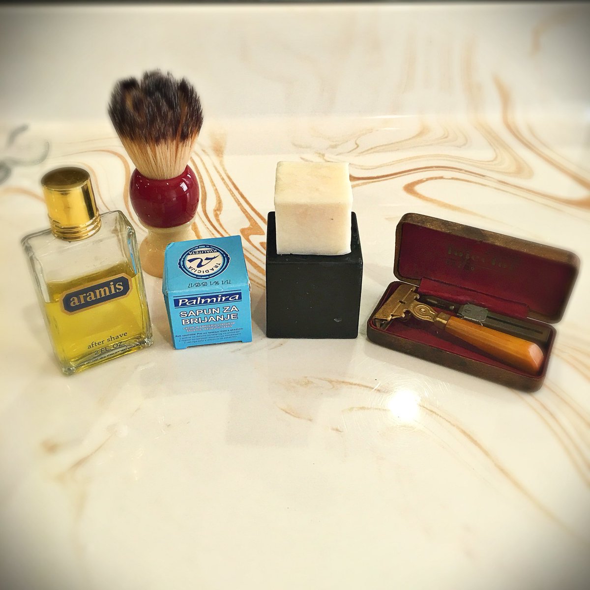 Douglas_Smythe's tweet photo. Serbian shave of the day! Seemed logical to pair this w/ CUBE, maybe make a cube baby? #CUBE #Preshave #Palmira #Shaving #Sotd #AtomicRocket https://t.co/L3y4enLbRu