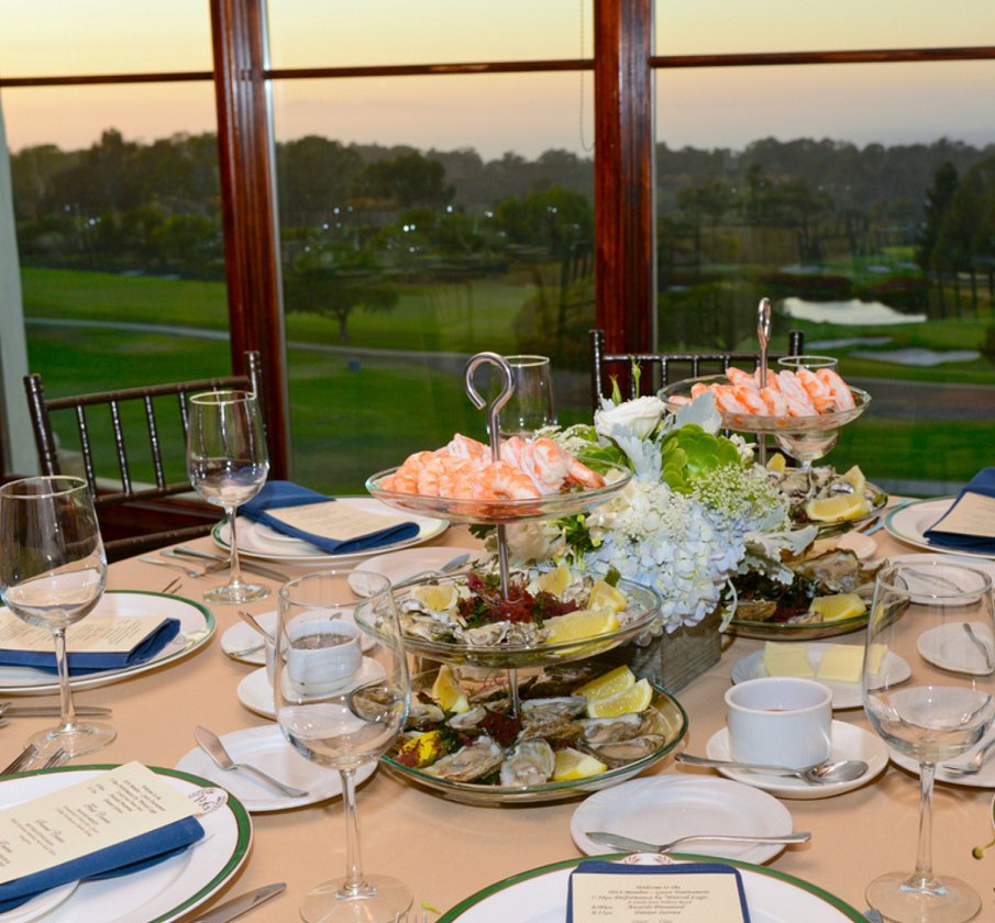 Raw bar + oceanviews = memorable events @ PVGC!