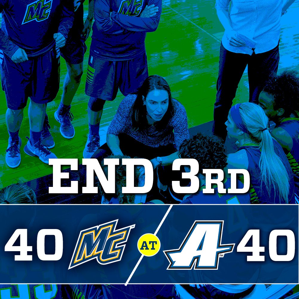 MerrimackWBB's tweet photo. 40-40 | End 3rd
We're all square heading to the final quarter at Laska
#GoMack #MERvsASM https://t.co/t3l9RWJEwQ