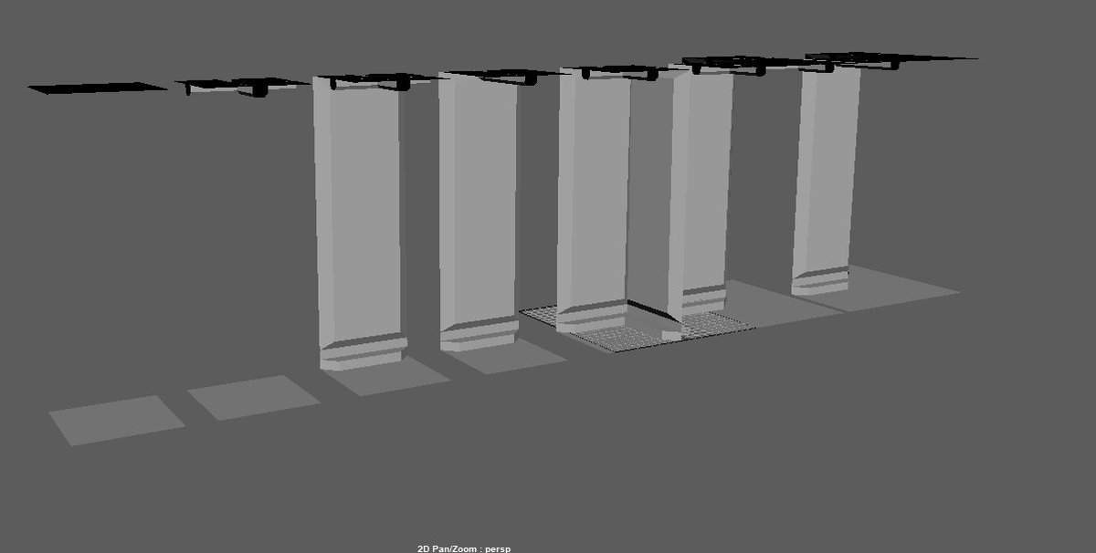 nsok98's tweet photo. here is a first look at my modular sets for phase two. definitely using the skills that I have learnt from the first phase. just have to get the tri counts down to the allocated limit and making sure they all line up to make a hallway/room. https://t.co/z9pkCHCWDt