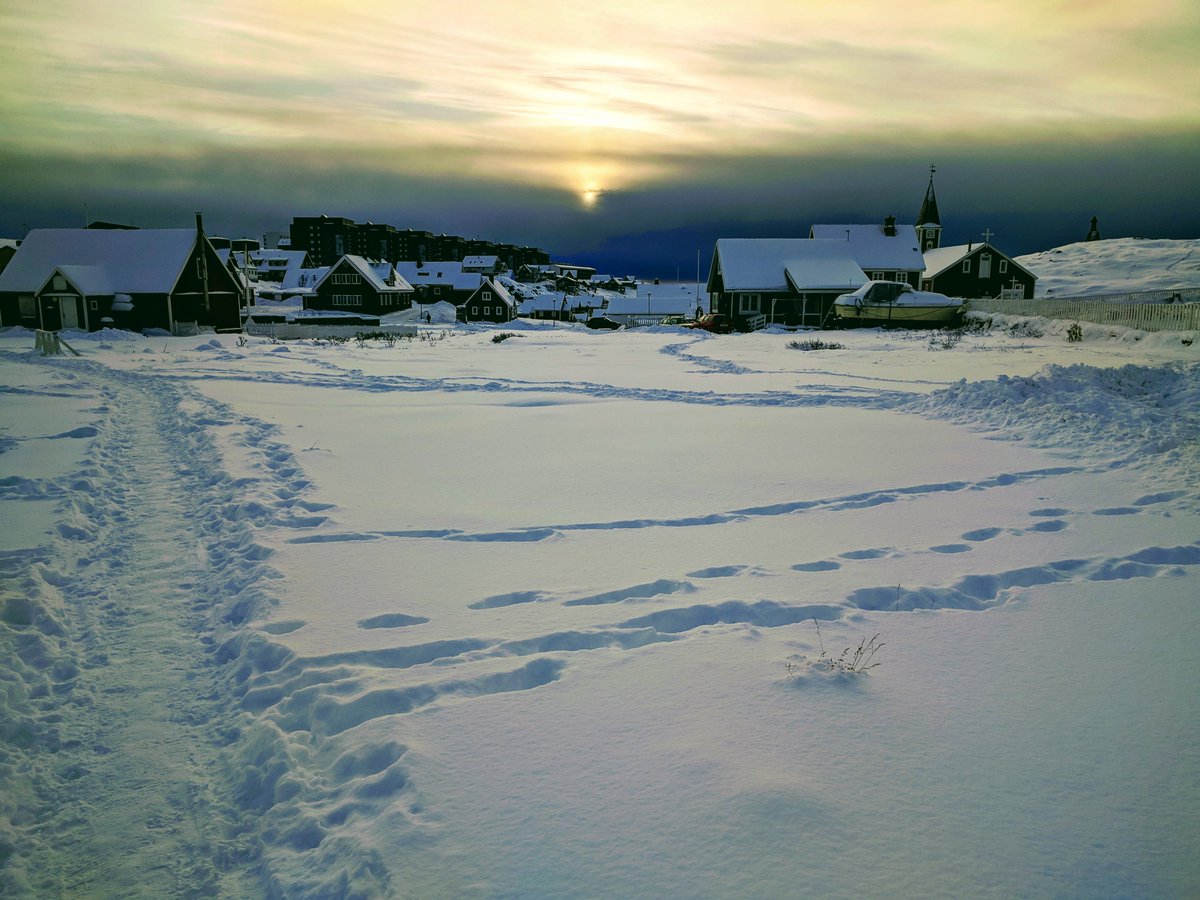 E2Greenland's tweet photo. The gorgeous arctic winter is here. Contact us if you have ever wanted to experience a true winter holiday #colourfulnuuk #greenlandpioneer #arcticlife https://t.co/5fEtzwauhJ