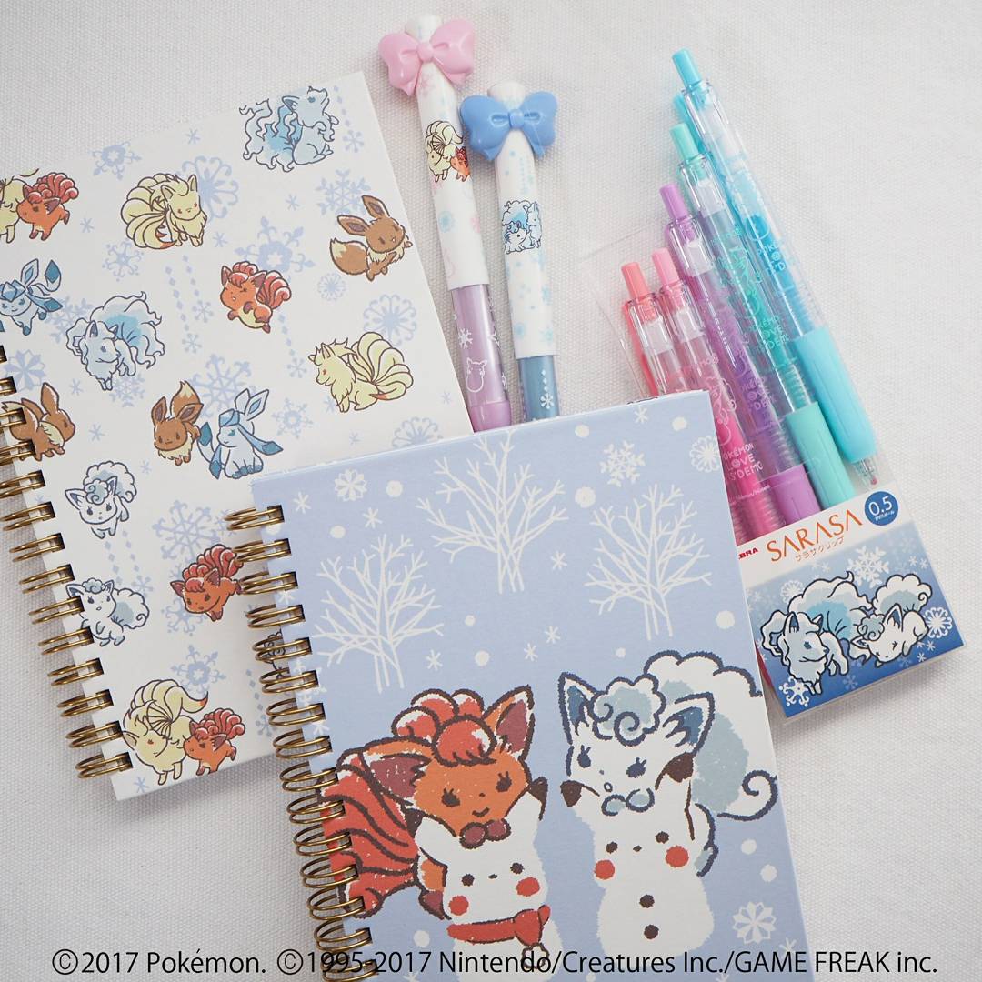 定番ステーショナリーも冬デザイン❄️でしゃっきり集中🤓✨ノートの中