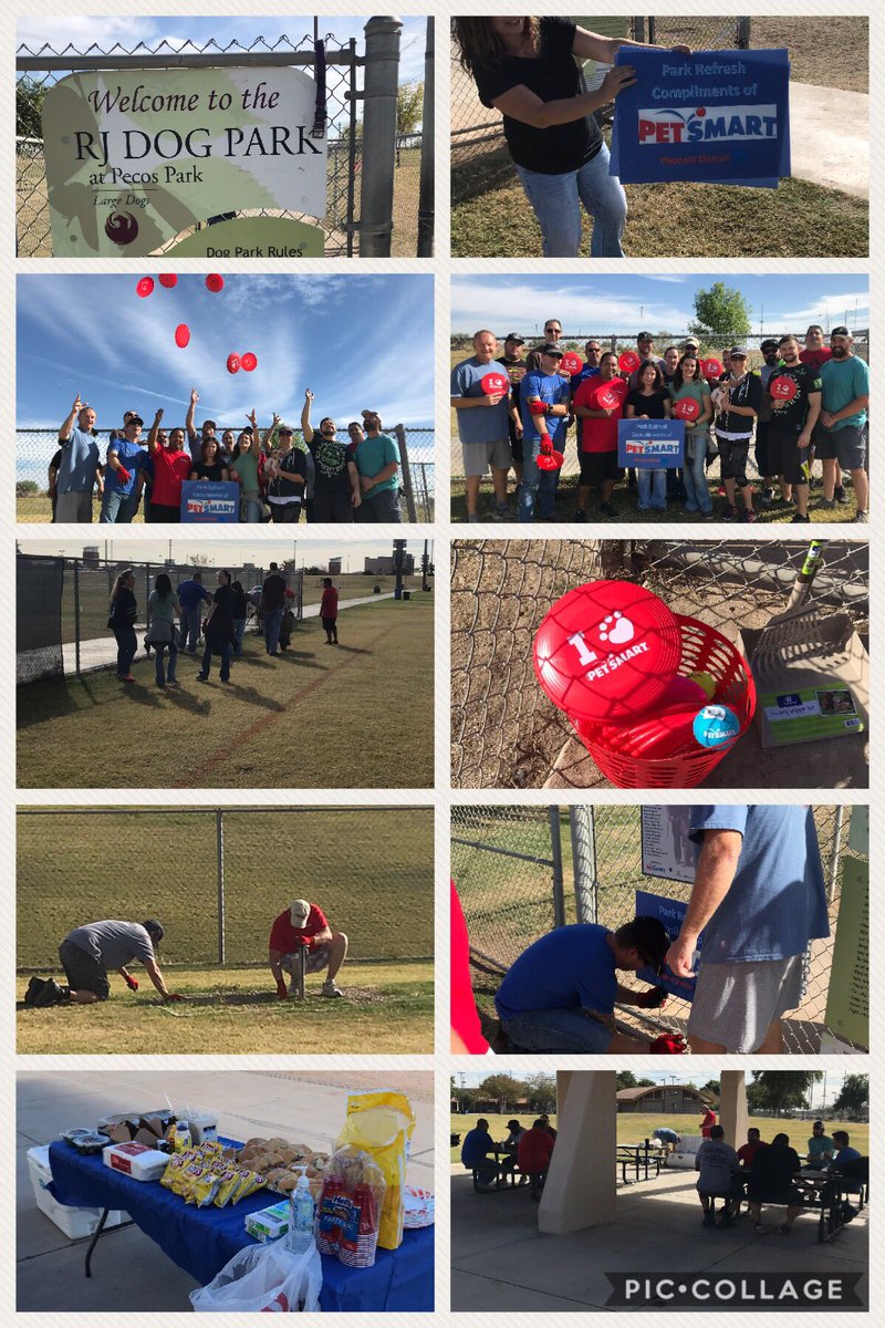 KristenReed2016's tweet photo. Phoenix district PetSmart team had a great day refreshing a local dog park! #GivingBack https://t.co/ukw4Iw1AqZ