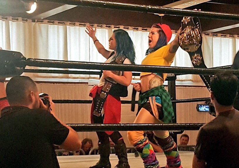 wrestlingleva's tweet photo. "You and I have witnessed many things, but nothing as bodacious as what just happened" #T4 #Shimmer98 #BillandTed
Courtesy of @RobSandersonPxP https://t.co/xQqKusFQAo
