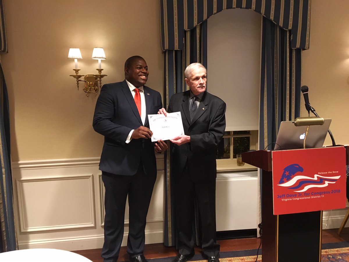JefferyADoveJr's tweet photo. I would like to thank the #60PlusAssociation for presenting me with their Honorary Guardian of Seniorsβ Rights award. My #innovative ideas on how to address SSN fraud at the source are getting more and more momentum. #VA11 #Leadright2018
press release:
https://t.co/ezZ9glXP3T https://t.co/HEudTrMGLr