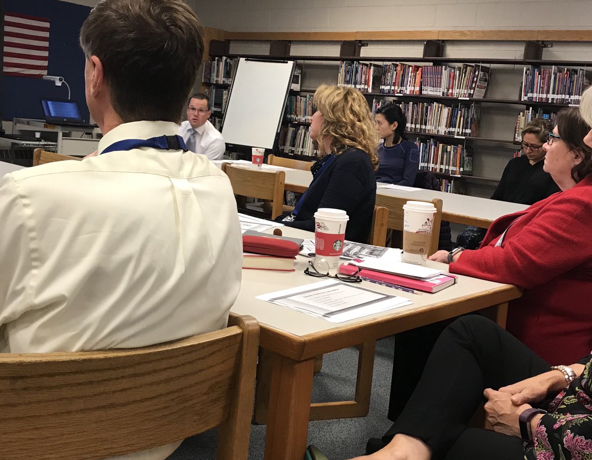 Terrific Principal’s coffee after the PTO meeting. What will help children be more successful?  Reading, Growth Mindset, Grit and Perseverance. #L’DerryPOP