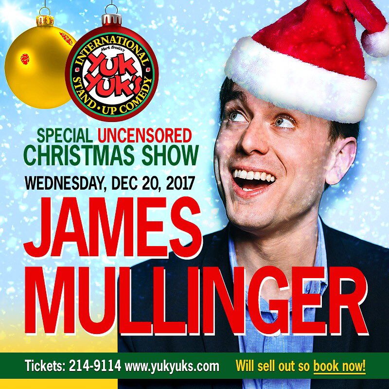 This is happening. One final hurrah before I head to England for a month. One very large, very special, very uncensored Christmas show <a href="/YukYuksSJNB/">Yuk Yuk's Saint John</a>. Tickets on sale now: yukyuks.com