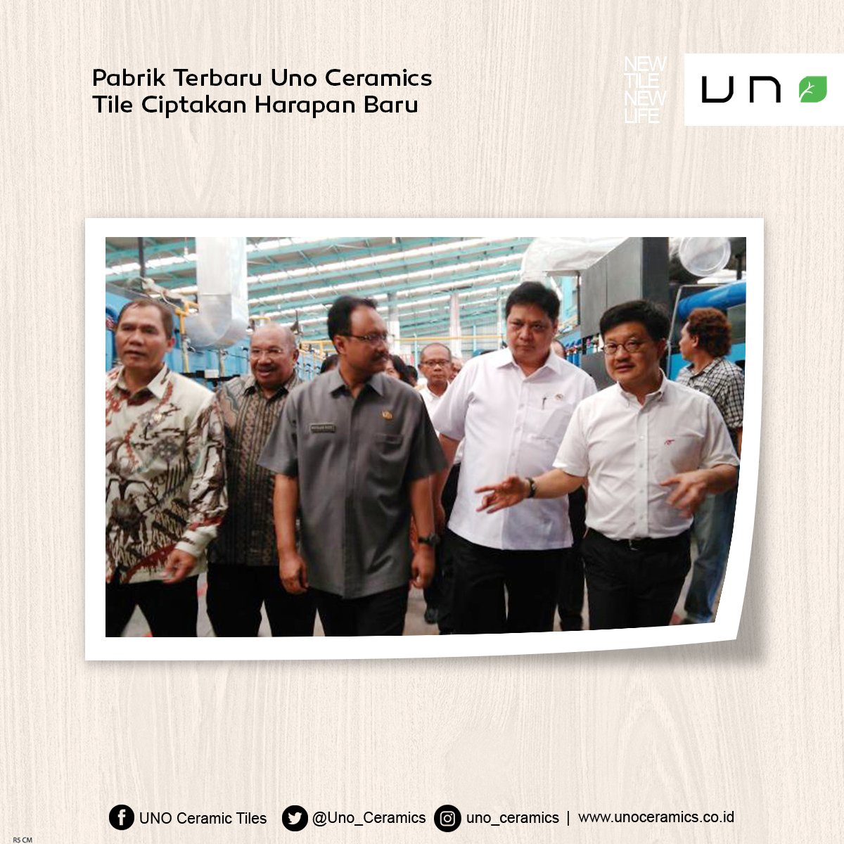 Uno_Ceramics's tweet photo. Uno Ceramics Tile membuka pabrik kelima di Mojokerto, Jawa Timur pada bulan Januari lalu. Peresmian pabrik terbaru ini menumbuhkan harapan baru pada industri keramik nasional.
Yuk, share info ini ke teman Keluarga Uno! #AboutUno https://t.co/gS6haiSML5