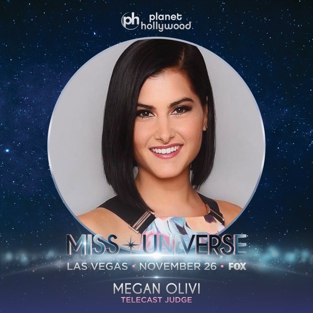 Miss Universe on Twitter "MissUniverse Telecast Judge MeganOlivi…