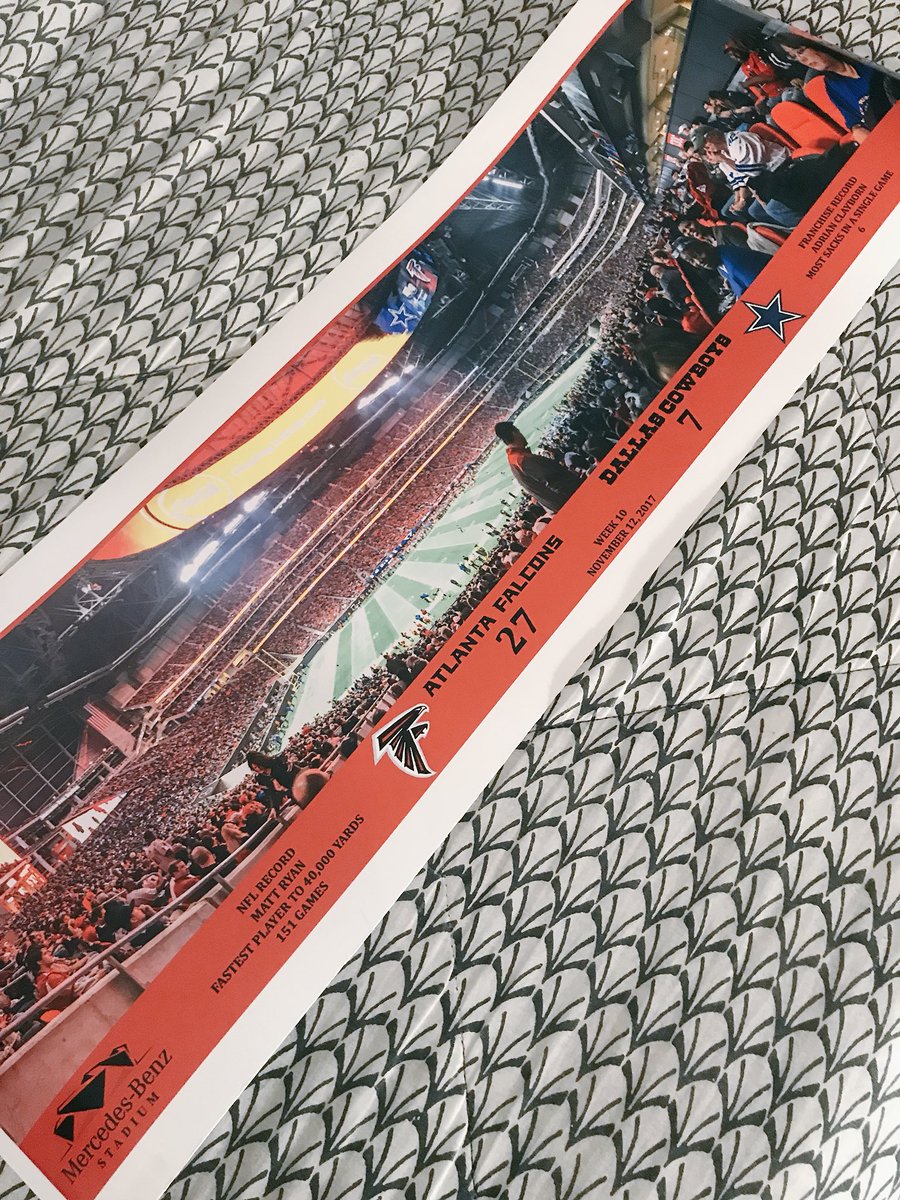 JDCruuuz's tweet photo. @sryan03 @M_Ryan02 Any chance of getting the 🐐 signature this pano from Sunday’s historic game?? 🤔🤔 #RiseUp #ATL #MATTYICE https://t.co/VX6JIVZgNJ