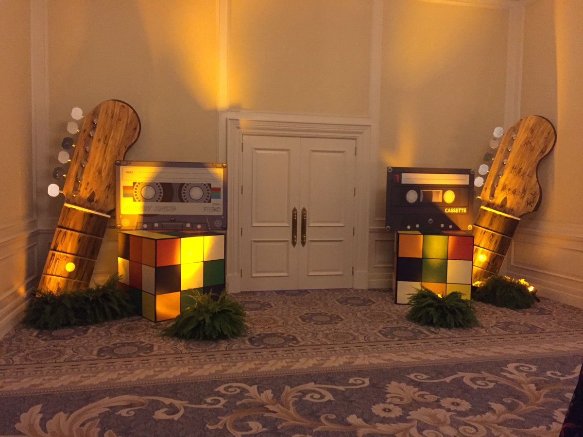 Florida Event Decor On Twitter Custom 1980 S Themed Vignettes