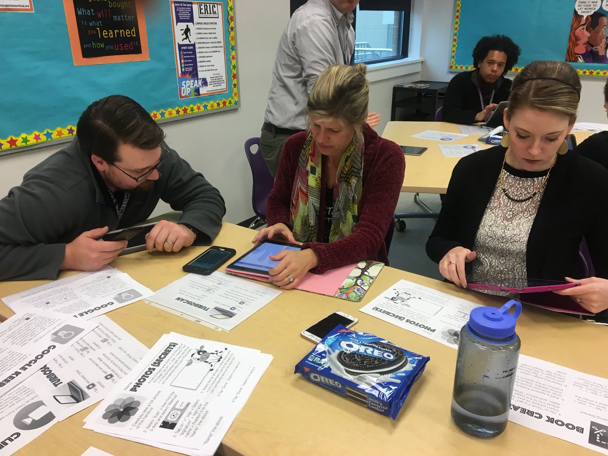 GunstoniLearn's tweet photo. Who says adults can’t have fun! Teachers picked their learning adventure today with purposeful App Playgrounds, Speed Dates, and EdCamps. #GunstonPRIDE #APSIsAwesome https://t.co/nisICkhDqf
