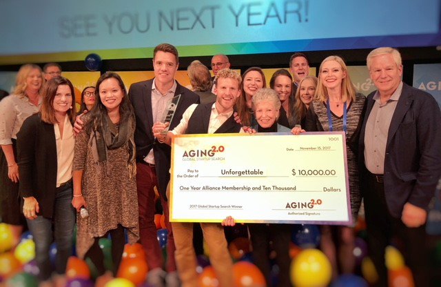 TomRodgersMV's tweet photo. Congratulations to @Unforget_org for being voted the #1 Aging startup in the world by both the judges and the audience at @Aging20.   1,500 companies competed.  A great testament to the team,  their vision and most importantly the needs of dementia sufferers and their families https://t.co/TzyNonc4I9