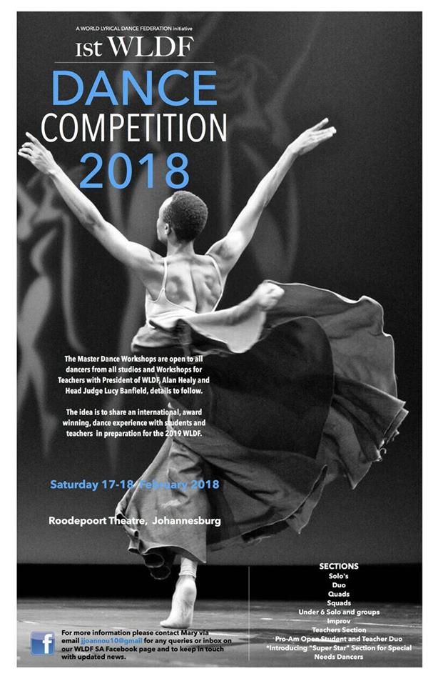 RoodepoortT's tweet photo. #WLDF, on 17 and 18 February, Register your dance school now to qualify to enter competition🕺 https://t.co/hDzt5Oi3M4