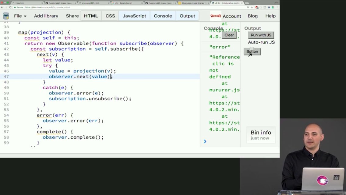 maartentibau's tweet photo. Such a wonderful course on Advanced Async JS, by @jhusain on @FrontendMasters, but Iβm still have trouble to create things like this on my own even though itβs simple.... #tryfailrepeat https://t.co/cTRzZ9hrUy