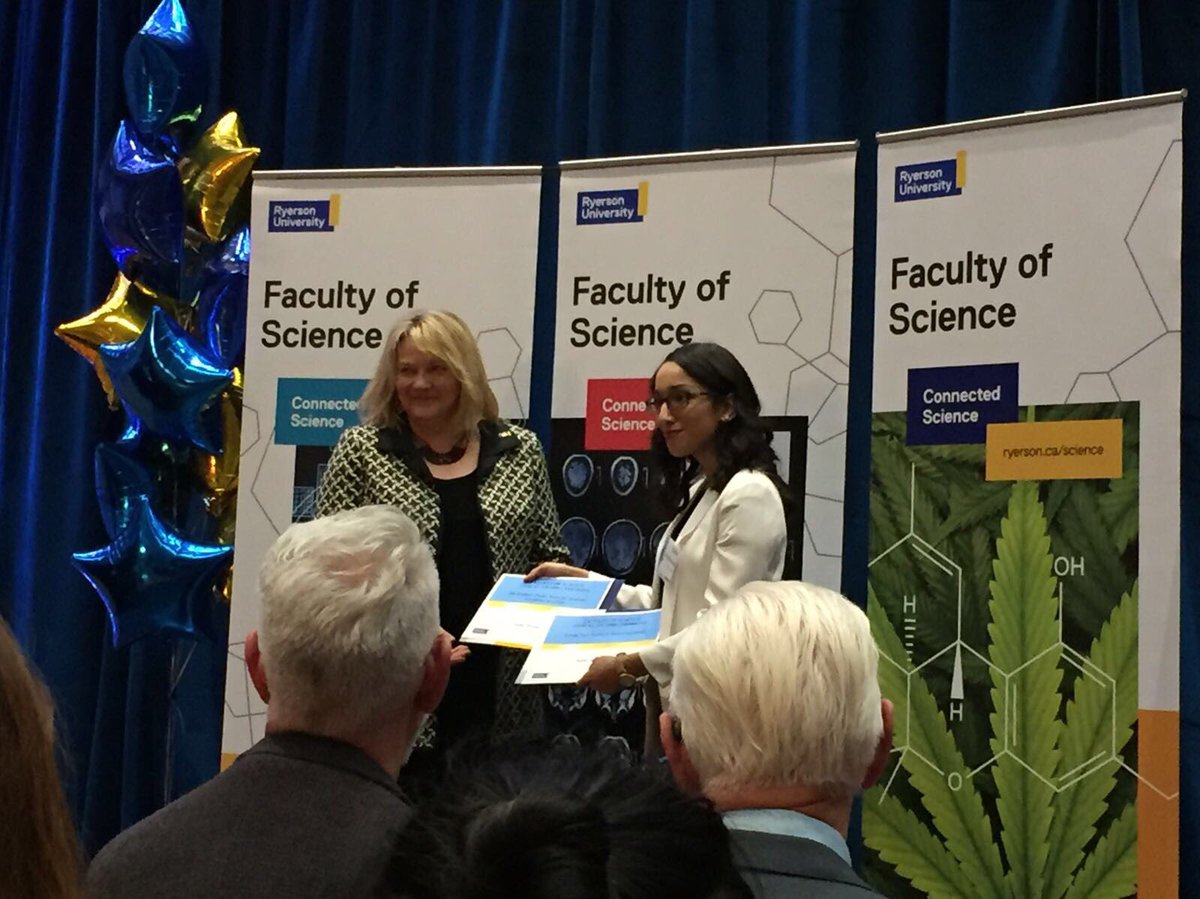 Congratulations to <a href="/trimentoring/">Tri-Mentoring Program</a> <a href="/RyersonSci/">RyersonSci</a> Lead Mentor for receiving the George Vari &amp; Whitmer Trudel Awards💛💙 So proud of you!