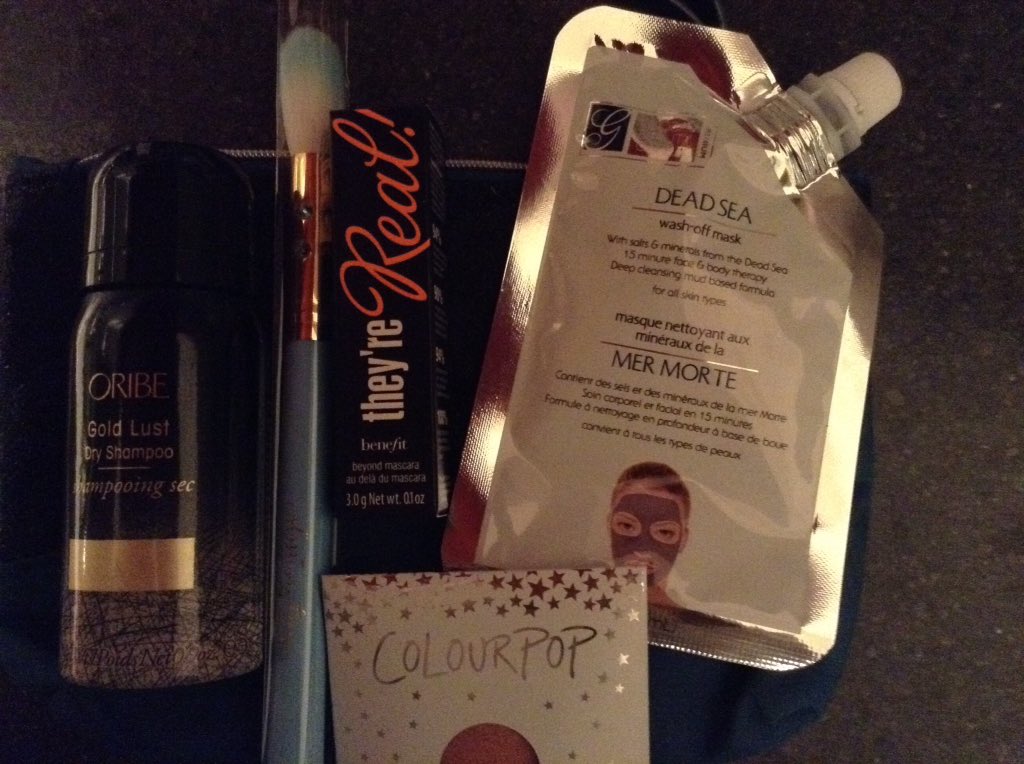 mpaulelias's tweet photo. #IPSYALLYOU @AmyMacAdam @aliciawflove @ms_carlile my favourite yet! Dry shampoo, mascara and a mask? Yes please! https://t.co/fnWYs1z9YG