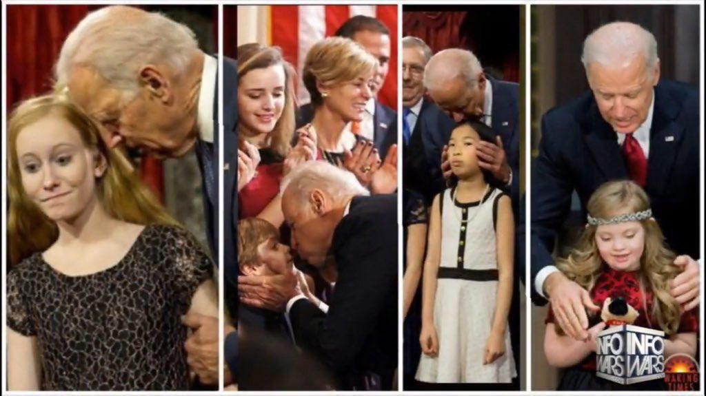 Creepy Uncle Joe; Biden Busted.
