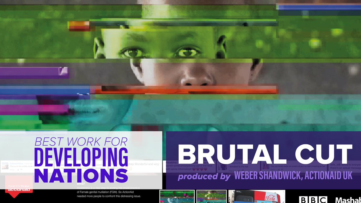 .<a href="/ActionAidUK/">ActionAid UK</a> &amp; <a href="/WeberShandwick/">Weber Shandwick</a> win the award for Best work for Developing Nations for “Brutal Cut” #ShortyGood shortyw.in/2mqtfk6