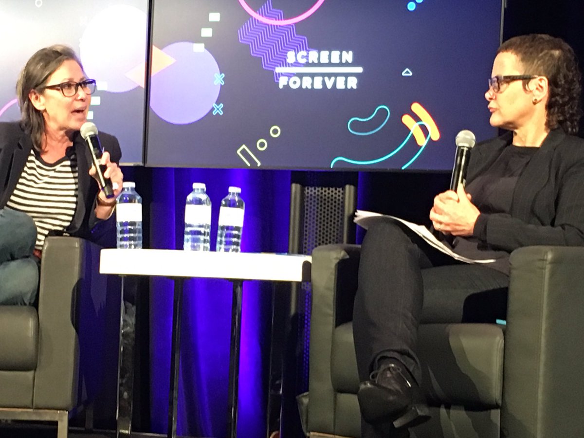 What a thrill to be in conversation with Donna Gigliotti at Screen Forever. Fabulous!