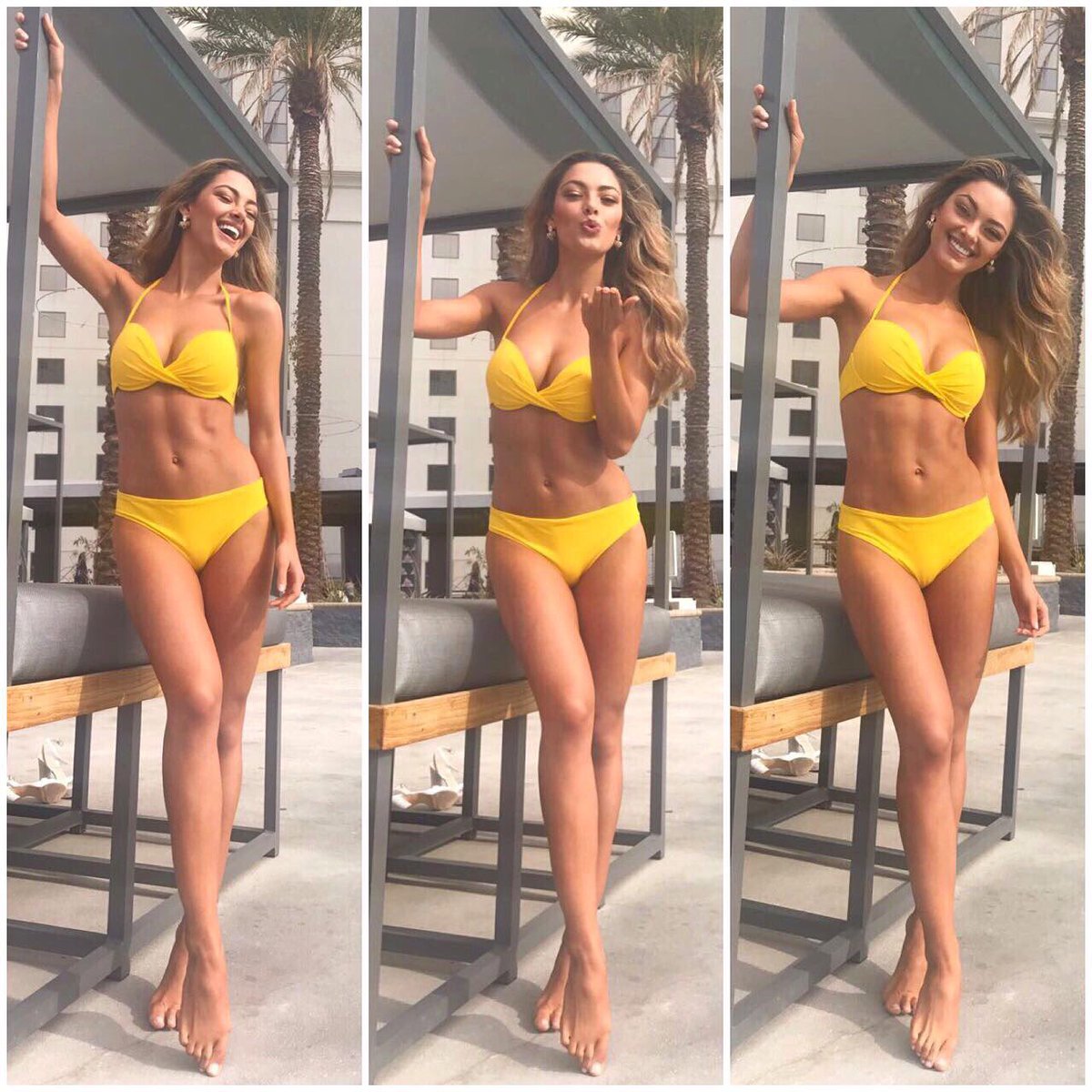 DemiTebow's tweet photo. You were created perfectly imperfect!Celebrate that today!☀Golden glow @BOLDSunlessTans 
Bikini @Yamamay 
#missuniverse #southafrica https://t.co/rSgesadOdI