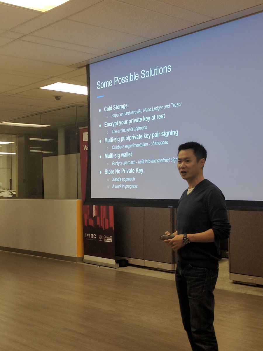 chiselinc's tweet photo. @congFoo navigates the careful territory of safe and secure storage in an age of constantly shifting vulnerabilities. #blockchainYVR #holdyourownkeys or #holdNOkeys #vaultstorage https://t.co/rXR2yigDDc