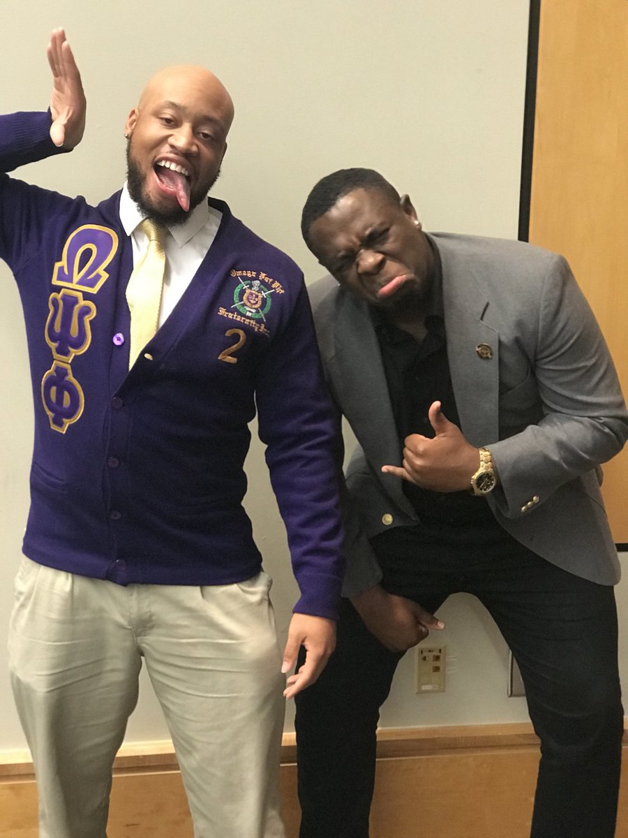 &amp; that’s a wrap!S/O to Chris Hill, Spring ‘16 initiate of the Zeta Delta Delta Chapter of Omega Psi Phi Fraternity, Inc. &amp; Paris Lawrence,Fall ‘15 initiate of the Xi Tau Chapter of Alpha Phi Alpha Fraternity, Inc. for both serving terms as Pres. during the 2016-2017 school year!