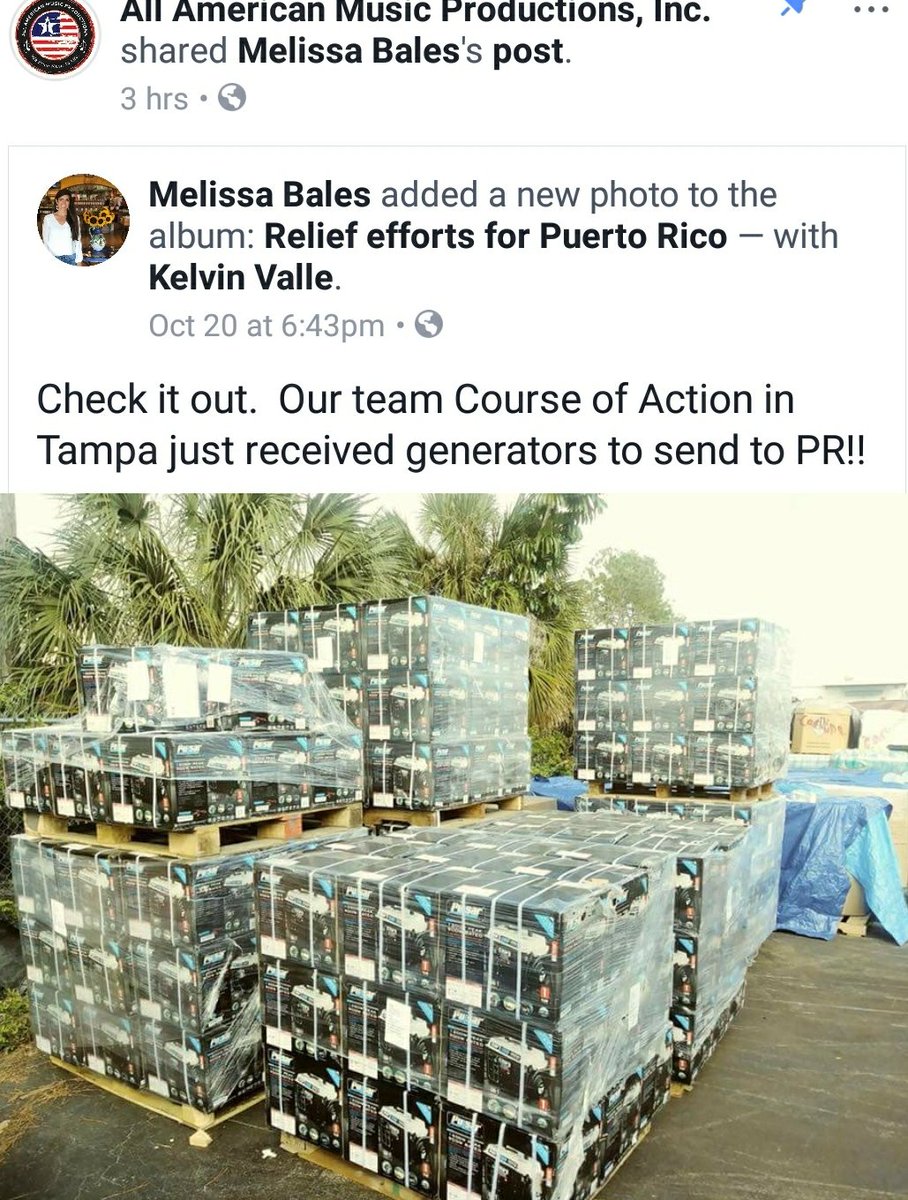 We processed donations for #HelpMeDonate.org.  Their Disaster Relief efforts included providing 200 generators for #PuertoRico