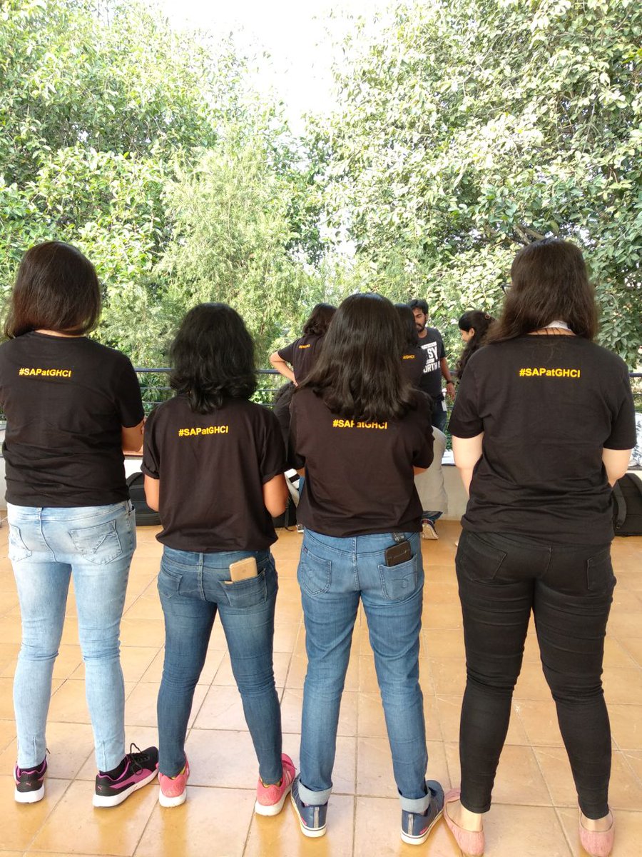 ramyatanuja's tweet photo. @saplabsindia at #GHCI17. 
We are ready to roll !! Come join us at #SAPatGHCI 
#BlackNBold @AnitaBorg_India @AnitaB_org @womenintech @sonalkhedia @anil_meghana @tanvi07_sikka @ishii0611 @TheGuitCoder @RavneetKSethi https://t.co/cBrARrJnd3