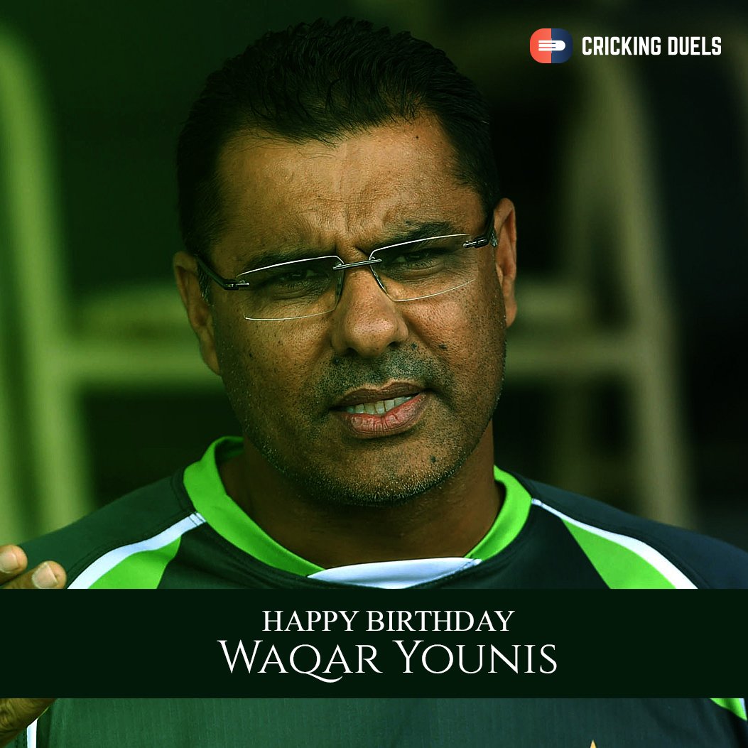 Happy birthday, Waqar Younis. 