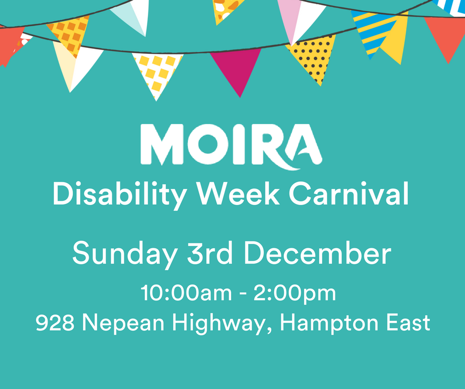 MOIRA_support's tweet photo. ☀️ We are having a party! ☀️ Join MOIRA on Sunday the 3rd of December as we celebrate this years International Day of People with Disability #idpwd #partytime - https://t.co/lSI9EMOTgZ @IDPwD https://t.co/Z6mTVl3awi