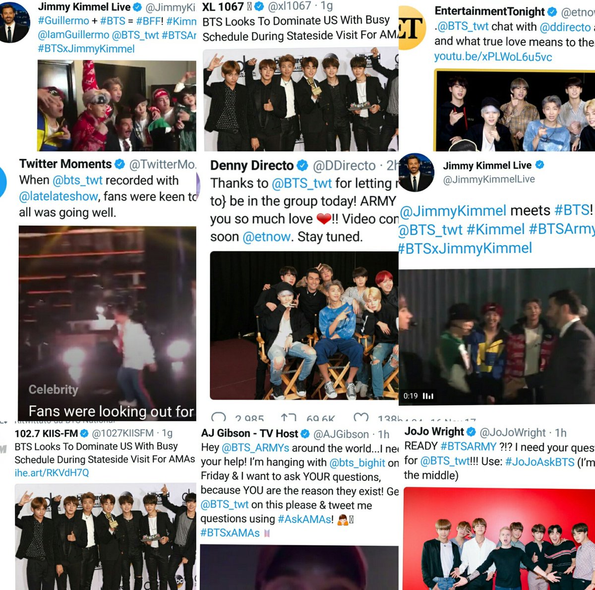 sceneryfortae's tweet photo. so basically all this happened during BTS first day in the US. Their impact is HUGE. https://t.co/9bvMyy0ssR