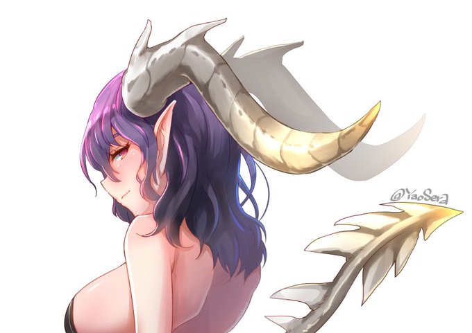 らくがき。デカイ角が好き。 