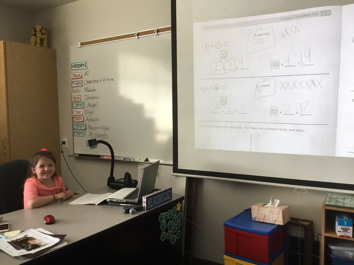 S explains to her peers the steps she took to solve the math problem. I love when my students get the opportunity to learn from each other! #peerlearning #IBlearner <a href="/lombardibears/">SCA Lombardi</a> <a href="/BurtonSchools/">Burton Schools</a>
