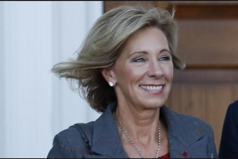 Secretary of Education Betsy DeVos is Raoul Silva