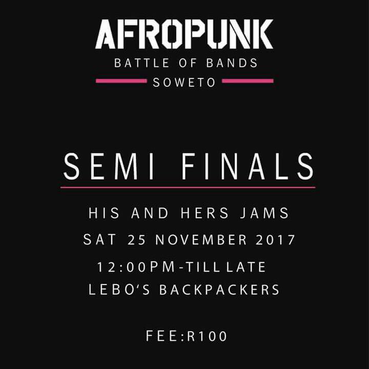 HisandHersJams's tweet photo. Battle of the bands Soweto !
Get your tickets here: https://t.co/Z2IpdS0cF6
#alternativesoweto
#kerekengyadikatara
#botb2017
#wethepeople https://t.co/vufln8s8GP