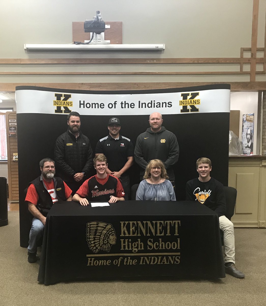 IndianAdvisor17's tweet photo. Big Congratulations to #3 for signing to play baseball at Rend Lake College! Good Luck as a warrior!!  ⚾️⚫️💛#khsgoestocollege #RLC https://t.co/Cm0v1F0FUv